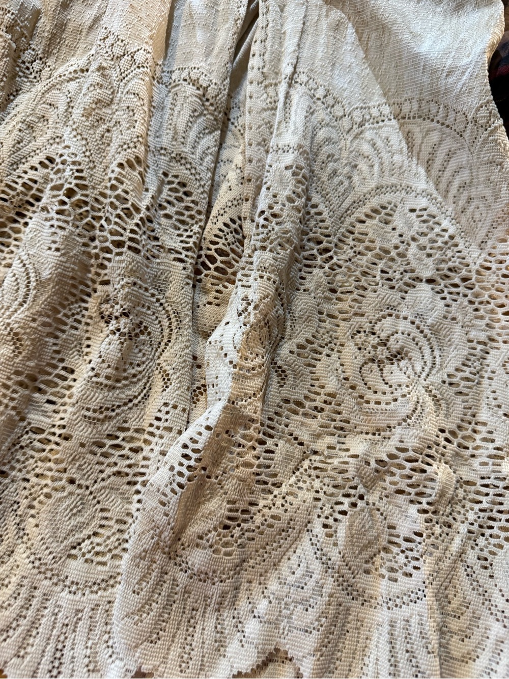 Flash & Trash by Libbyjoy Upcycled Plaid Flannel Lace Midi Dress Boho Grunge (a) - Picture 2 of 6